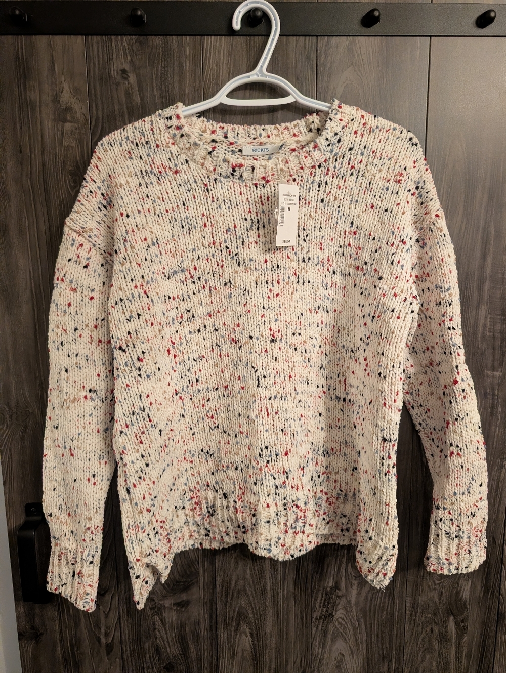 BNWT Ricki's Speckled Cream Crewneck Sweater - Women